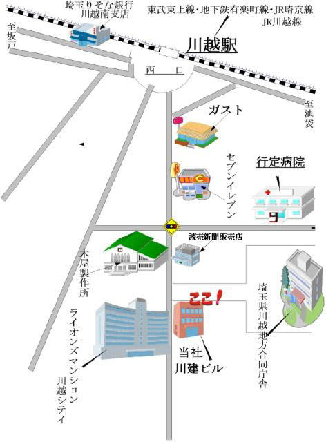 川建ハウジング案内図