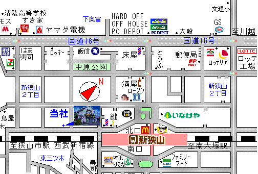 当社までの地図です。