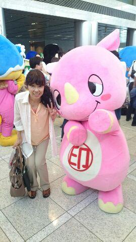 当社イメージキャラクターのいんザイ君に県庁で会いました ^^) ～