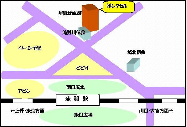 京浜東北線、埼京線「赤羽」駅徒歩1分