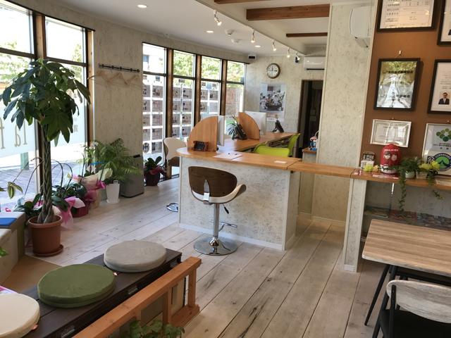 カフェ風の店内