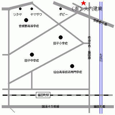 当社事務所の2階は鳩小屋となっておりますのでそちらを目印に