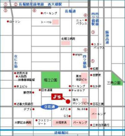 立花通りの近くです。