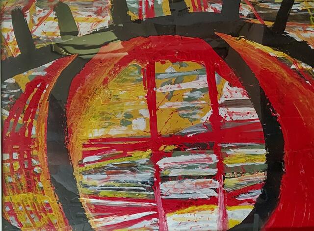 真実の目という、テーマで作成しました。（横田　実）