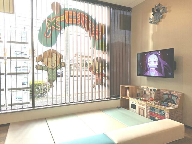 キッズコーナーがあり、お子様連れでも安心です。