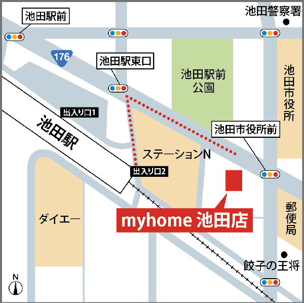 myhome池田本店　地図